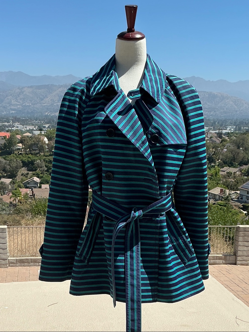 Coach short trench coat